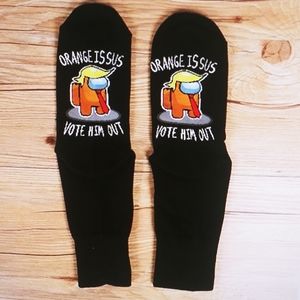 Among Us Socks "Vote Him Out" Funny Sus | Ga…